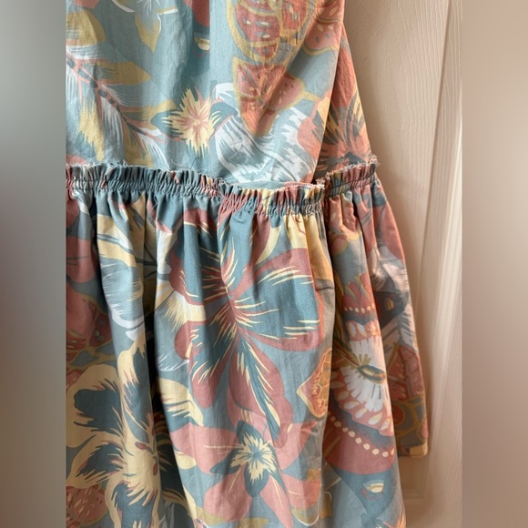 FREE PEOPLE Deserted Island Floral Halter Mini Dress M Size Medium SOLD OUT - Picture 8 of 12